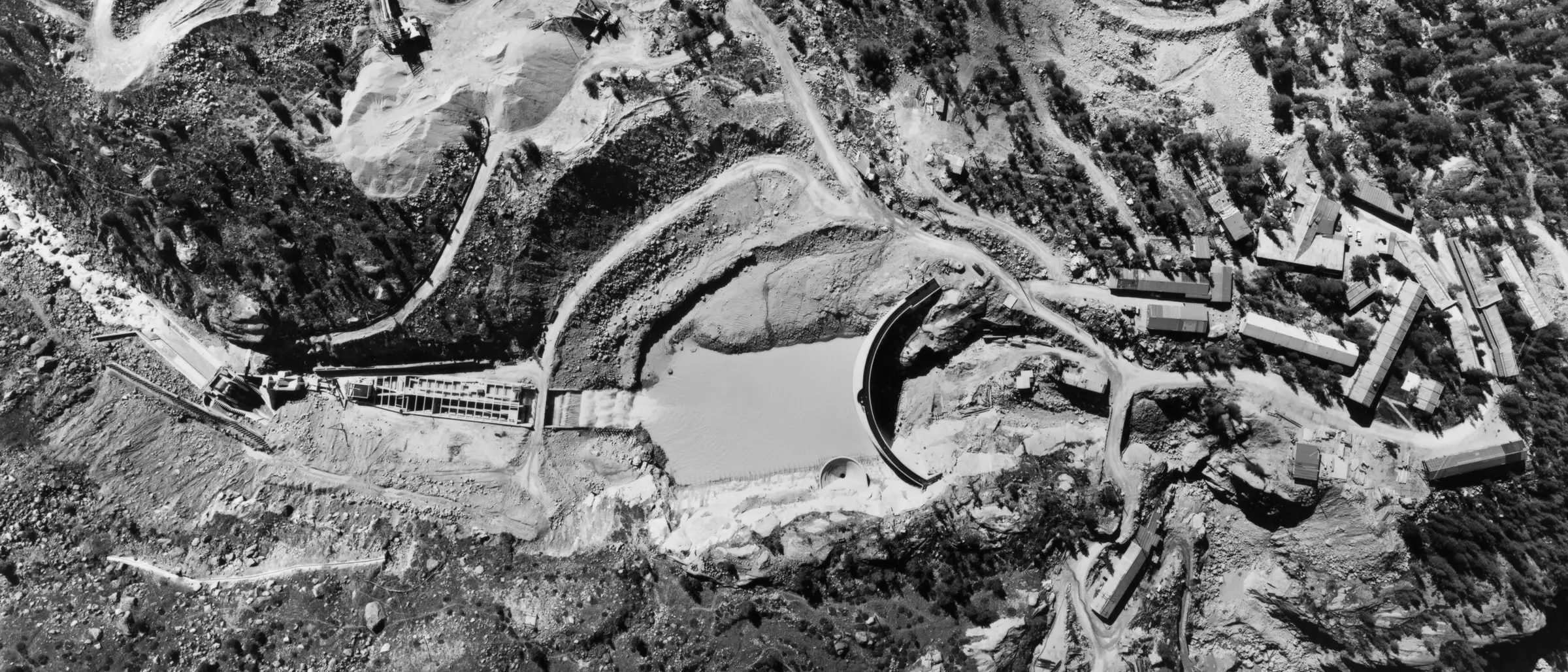 Ferpècle, Val d’Hérens: pumping station construction site, 18 September 1964